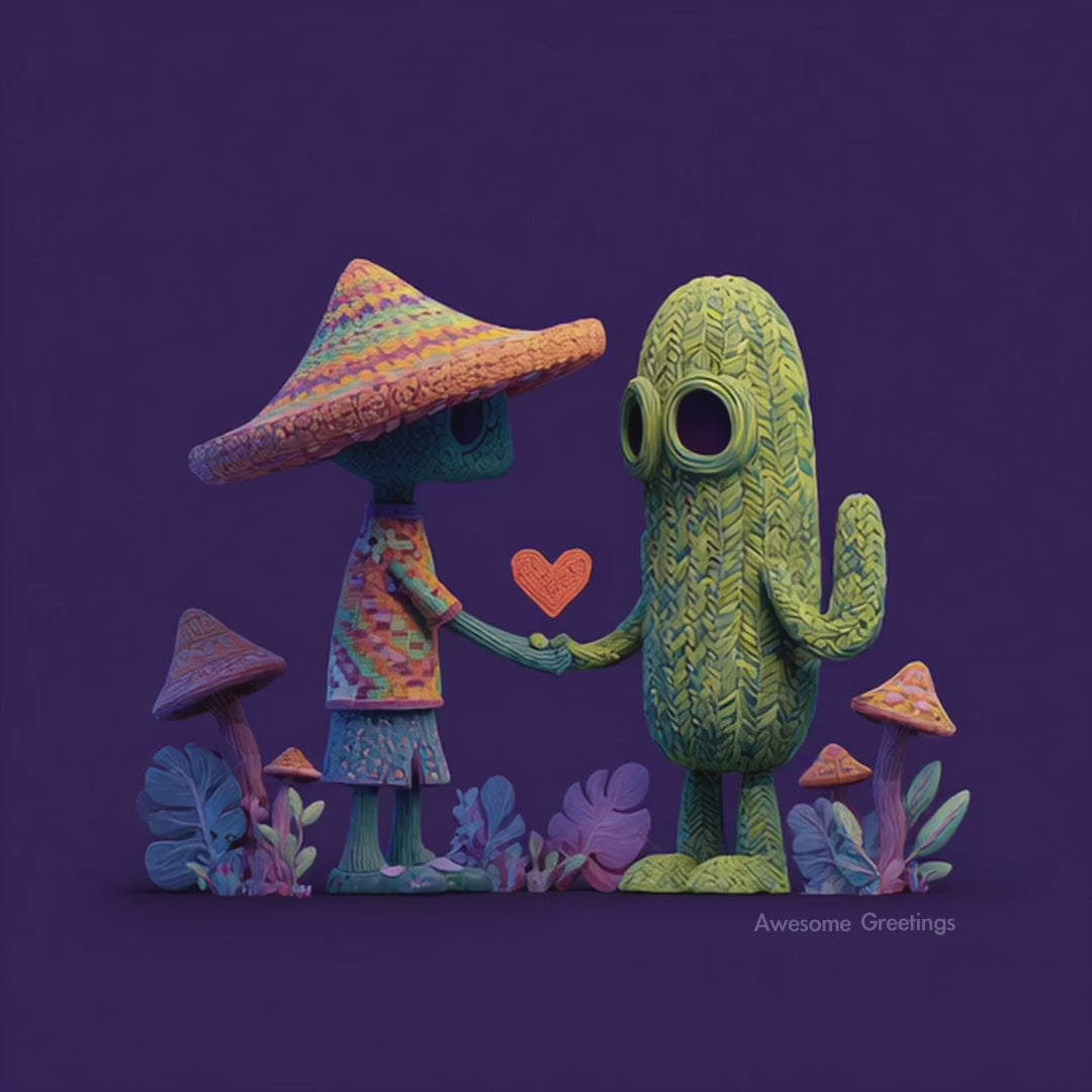 Cactus Sombrero Love
