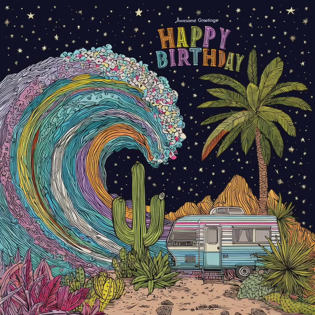 🌈 Desert Space Wave