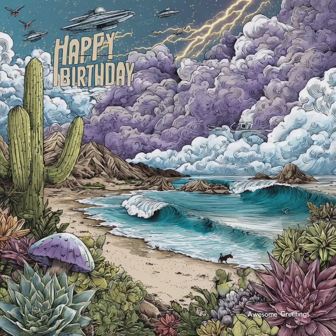 🌵🐎 Desert Wave Birthday (FREE)