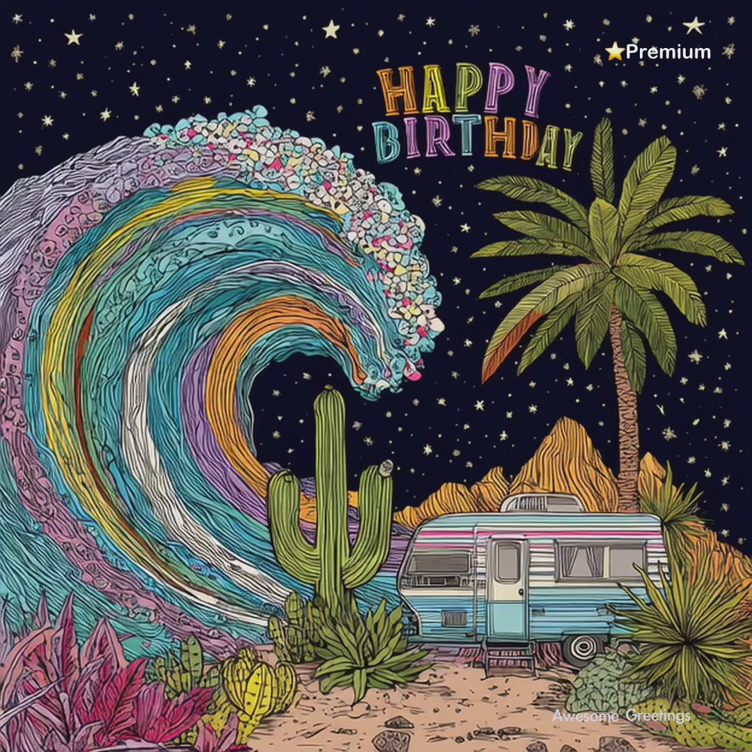 🌈 Desert Space Wave