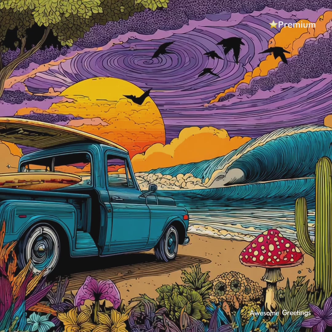 🌵🍄 Desert Surf Escape